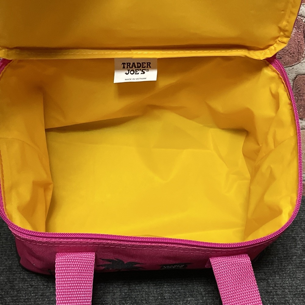 Trader joe's Mini Insulated Bags SET Fuchsia Pink & Green - Picture 9 of 10